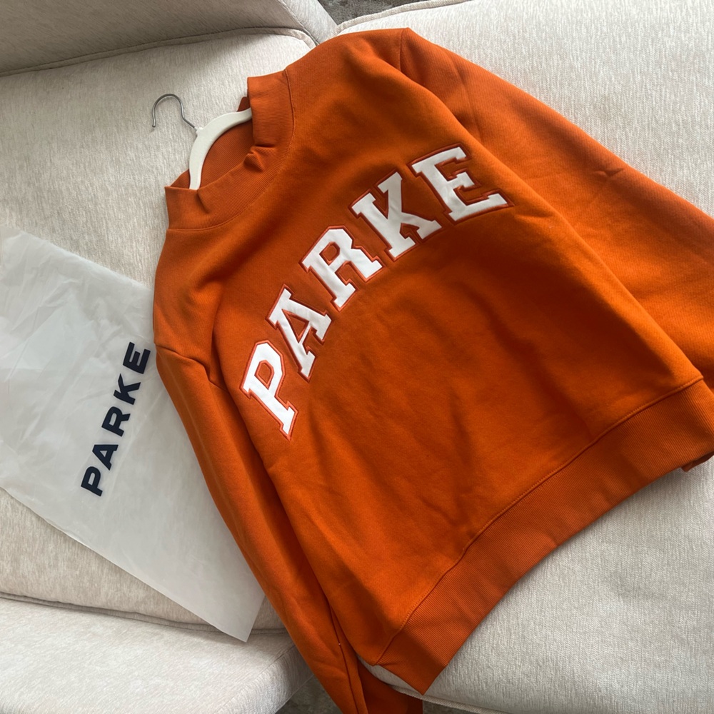 SOLD OUT PARKE BACK TO SCHOOL VARSITY MOCKNECK- AMBER+WHITE (L/XL)
